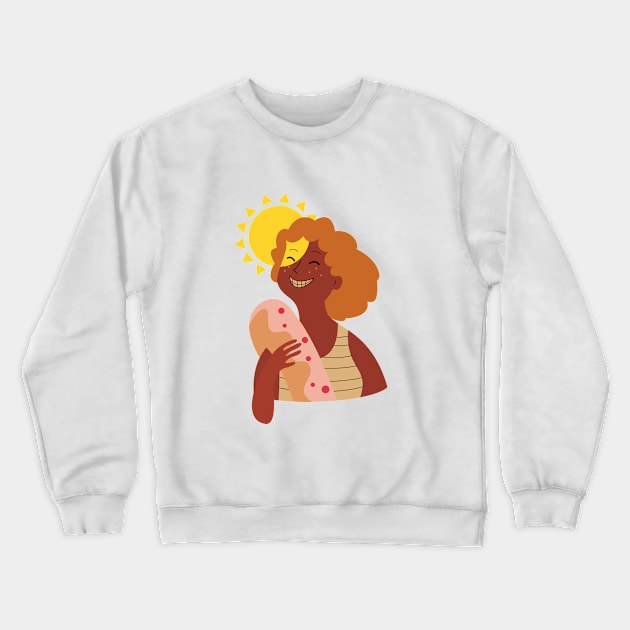 Sunny girl Crewneck Sweatshirt by Midori